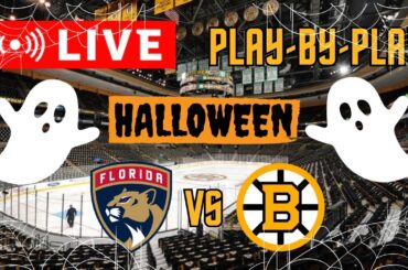 LIVE: Florida Panthers VS Boston Bruins HALLOWEEN Scoreboard/Commentary!