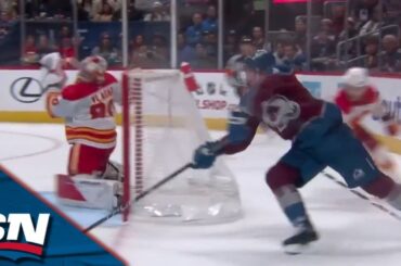Avalanche's Johansen Forces Turnover, Finishes Breakaway With Clever Wraparound