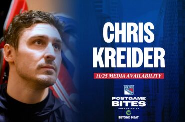 NYR vs BOS: Chris Kreider Postgame Media Availability | November 25, 2023