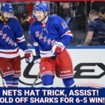 Panarin explodes for a HAT TRICK and an assist, Rangers hold off Sharks 6-5!