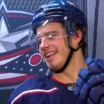 Cole Sillinger 1st Intermission Interview (Oct. 21, 2021)