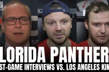 Paul Maurice, Sam Reinhart & Aleksander Barkov React to Florida Panthers Loss vs. LA Kings
