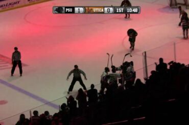 Connor Schmidt Scores First Goal at Utica College