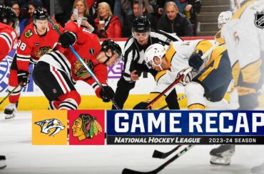 Predators @ Blackhawks 12/5 | NHL Highlights 2023