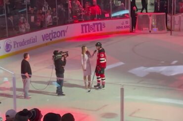 NJ Devils Crush Buffalo 7-2!  IN ARENA CAM 3 Stars Of The Game #njdevils