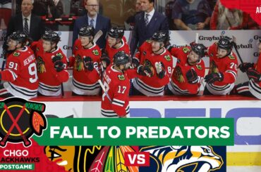 Nick Foligno, Blackhawks battle but fall to Predators in shootout | CHGO Blackhawks Podcast
