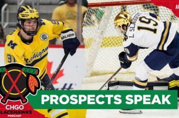 Chicago Blackhawks prospects Frank Nazar & Landon Slaggert catch up with the CHGO Blackhawks Podcast