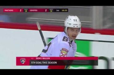 Denis Malgin Goal vs ARI 12-19-17