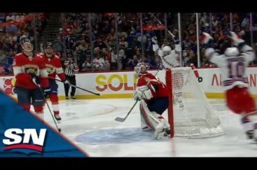 Rangers' Patrick Kane's Pass Deflects Off Panthers' Brandon Montour's Stick For The Awkward Goal