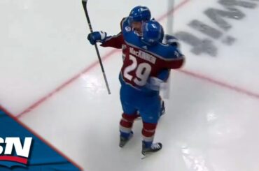 Avalanche's O'Connor Pushes One Through To Help MacKinnon Earn Career Assist No. 500