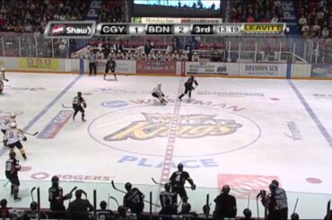 Calgary Hitmen (2) vs Brandon Wheatkings (3) OT Game 2 Eastern Conference Championship