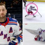 Rangers’ Barclay Goodrow forced to exit after exiting with face injury