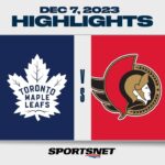 NHL Highlights | Maple Leafs vs. Senators - December 7, 2023