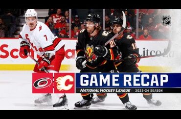 Hurricanes @ Flames 12/7 | NHL highlights 2023