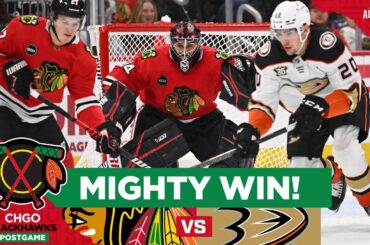 Blackhawks, Petr Mrazek mighty in win over Ducks | CHGO Blackhawks Postgame Podcast