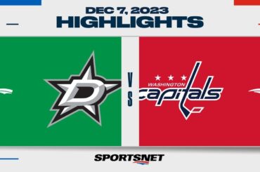 NHL Highlights | Stars vs. Capitals - December 7, 2023