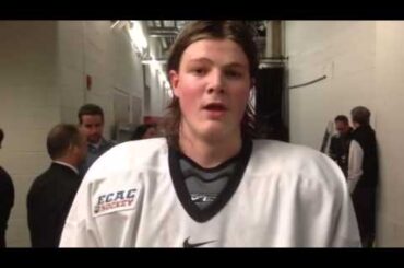 Ice Hockey Video: Gloucester Catholic's Eric Robinson talks first-career NCAA goal