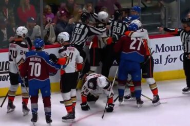 Max Jones HIT on Bowen Byram