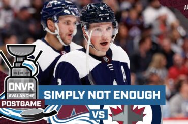 Nathan MacKinnon is not enough as the Colorado Avalanche fall to the Winnipeg Jets