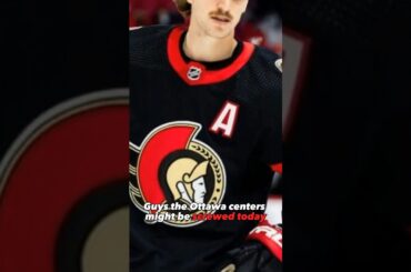 Thomas Chabot Is Injured, The Ottawa Senators are SCREWED!