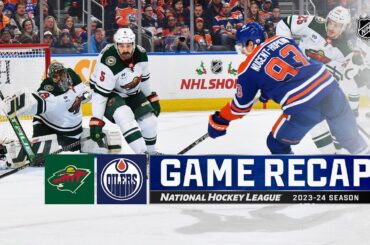 Wild @ Oilers 12/8 | NHL Highlights 2023