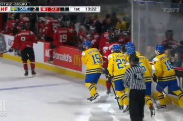 Lias Andersson 1G vs Switzerland | Dec 28 2016 | U20 World Juniors