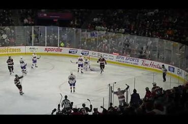 Lassi Thomson of the Belleville Senators scores vs. the Laval Rocket 12/6/23