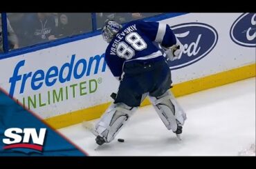Andrei Vasilevskiy Loses The Shutout In Brutal Fashion vs. Penguins