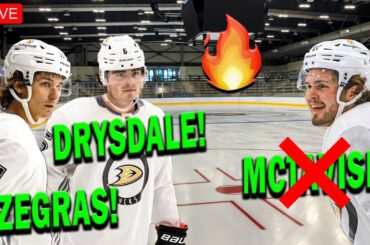 LIVE from Anaheim Ducks Practice! (Zegras & Drysdale are back as a D pair???)