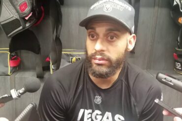 Pierre-Edouard Bellemare at today's VGK practice