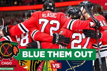 Petr Mrazek, Chicago Blackhawks stifle Blues | CHGO Blackhawks Postgame Podcast