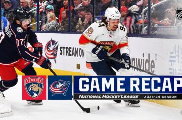 Panthers @ Blue Jackets 12/10 | NHL Highlights 2023