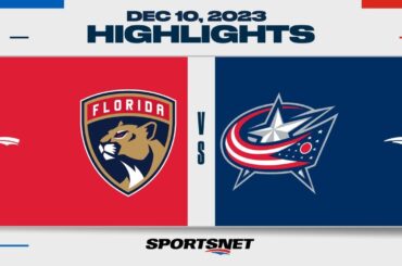NHL Highlights | Panthers vs. Blue Jackets - December 10, 2023