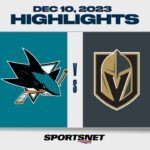 NHL Highlights | Sharks vs. Golden Knights - December 10, 2023
