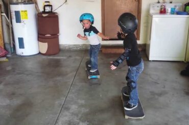 My boys Dave And Brayden Skateboarding