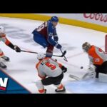 Avalanche's Nathan MacKinnon Turns On The Jets Before Flipping In Slick Goal vs. Flyers