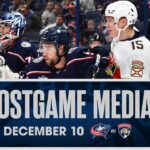 Sean Kuraly, Cole Sillinger and Head Coach Pascal Vincent | Postgame Media (12/10/23)