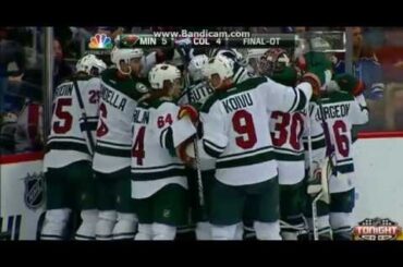 Nino Niederreiter OT goal (Colorado Avalanche vs Minnesota Wild Playoff 2014)