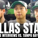 Jamie Benn, Jason Robertson & Mason Marchment React to Dallas Star 8-1 Blowout vs. Tampa Bay