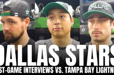 Jamie Benn, Jason Robertson & Mason Marchment React to Dallas Star 8-1 Blowout vs. Tampa Bay