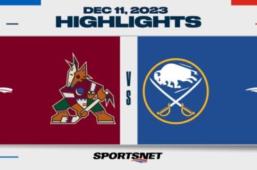 NHL Highlights | Coyotes vs. Sabres - December 11, 2023