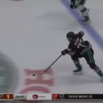 Adrian Kempe clean check on Frank Vatrano