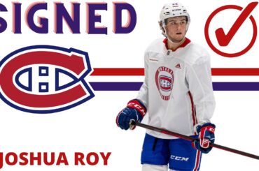THE MONTREAL CANADIENS SIGNED JOSHUA ROY