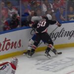 Eric Robinson Boarding Major Against Justin Barron