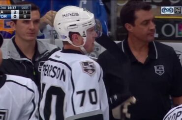 Tanner Pearson Scores on Fredrik Andersen | Kings Lead Maple Leafs 2-0