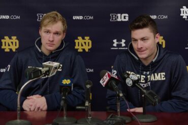 @NDHockey | Joe Wegwerth and Cale Morris Press Conference