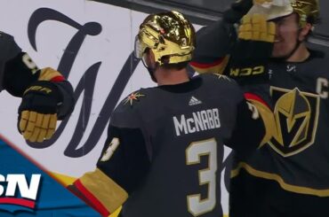 Brayden McNabb Wires Blistering Wrist Shot Top Corner To Pad Golden Knights' Lead