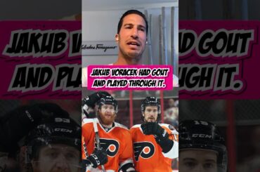 Jakub Voracek thought he was playing with a broken foot for weeks and it turned out to be GOUT.