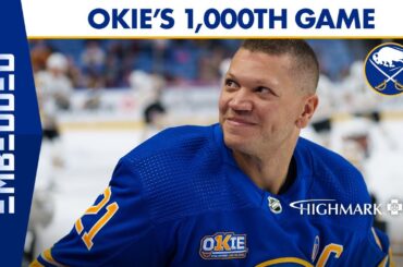 Go Behind The Scenes Of Kyle Okposo's 1,000th NHL Game | Buffalo Sabres Embedded