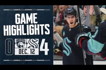 Florida Panthers vs. Seattle Kraken | 12/12 Game Highlights